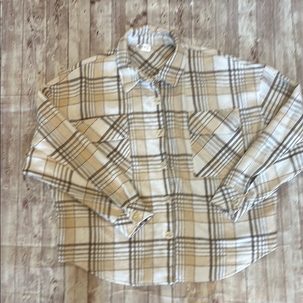 Oversized Plaid Button-Up Shacket